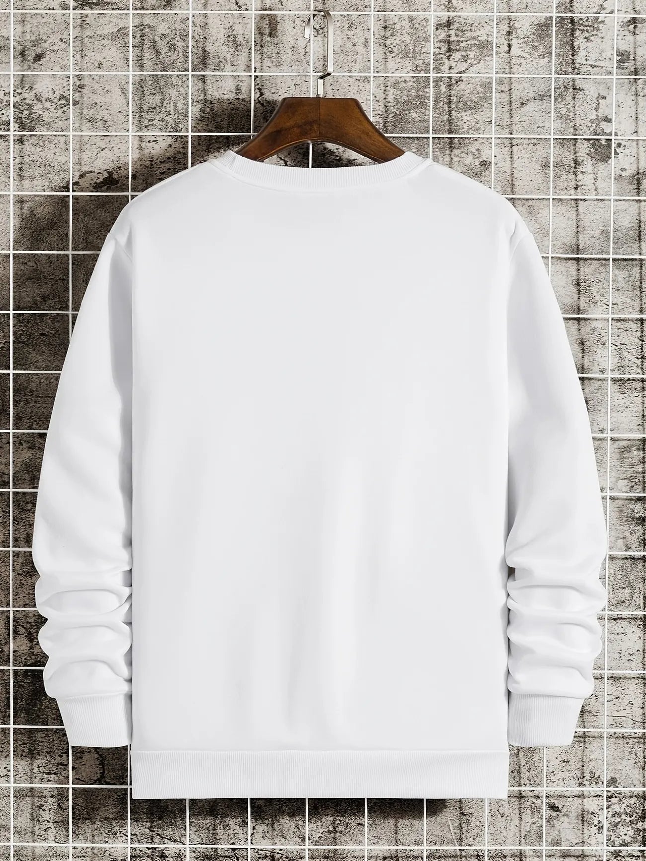 Mens Printed Sweatshirt - MIRPWS38 - White