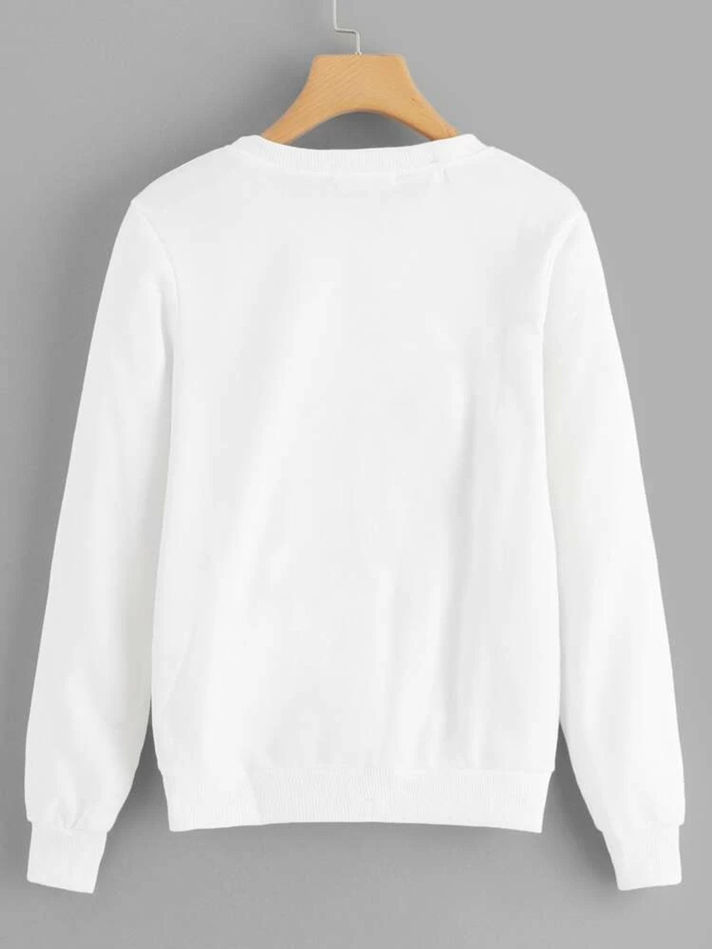 Fifth Avenue DIFT15 Babe Pocket Printed Sweatshirt - White