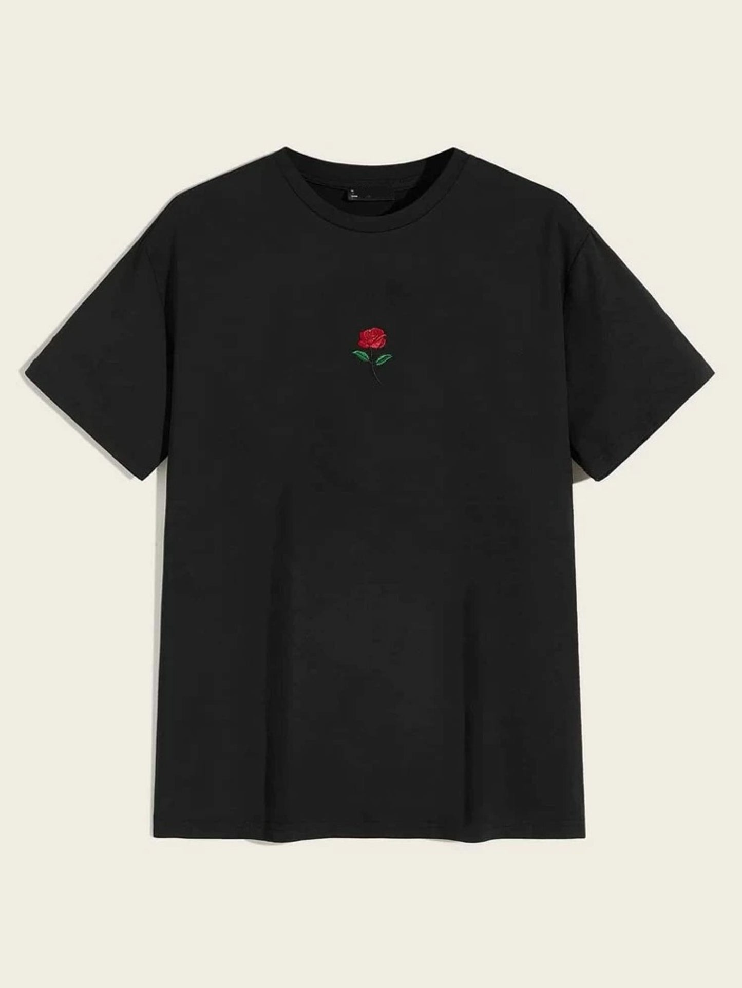Fifth Avenue Mini Rose Printed MIFT20 T-Shirt - Black