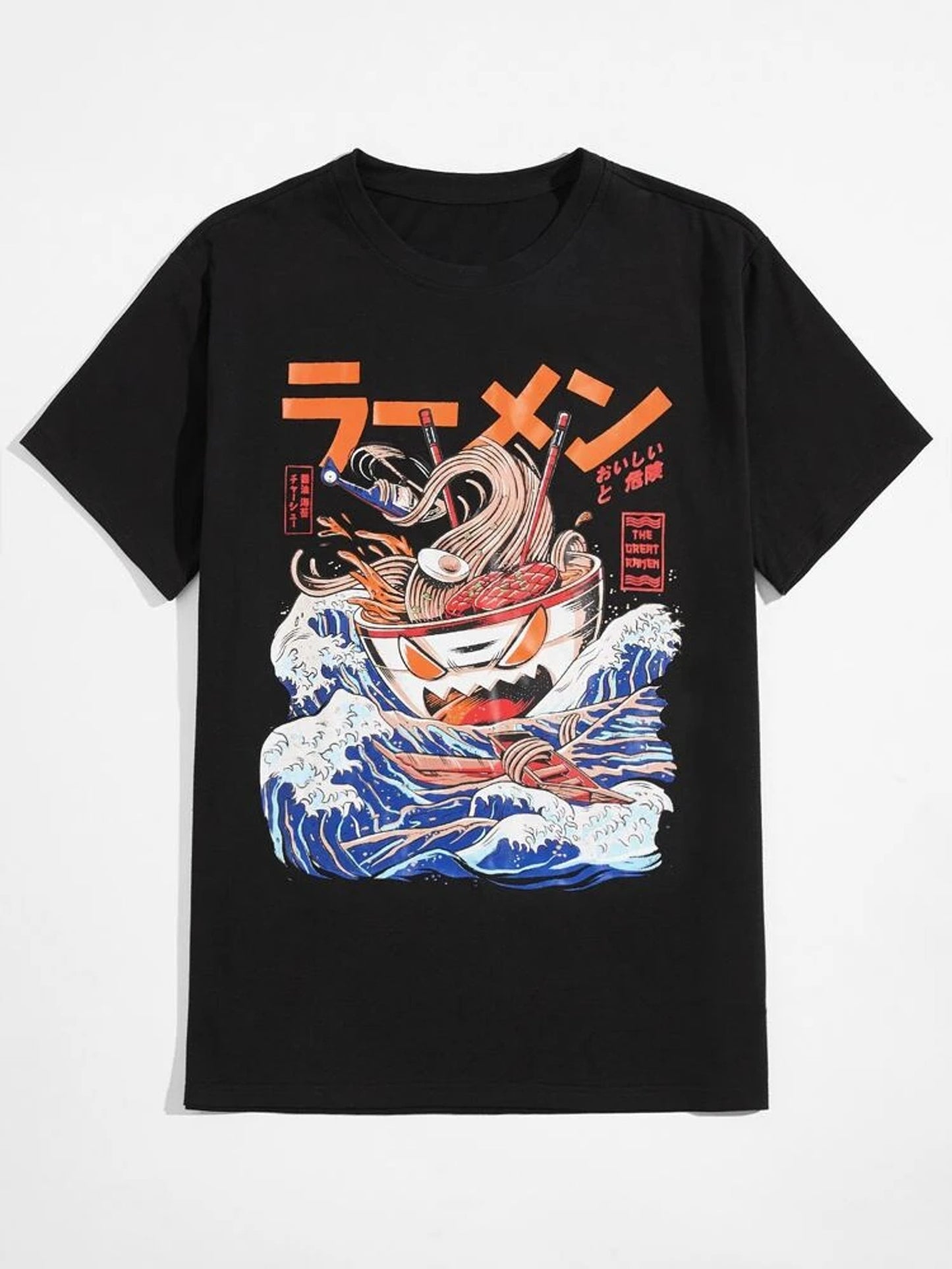 Fifth Avenue Anime Printed MIFT4 T-Shirt - Black