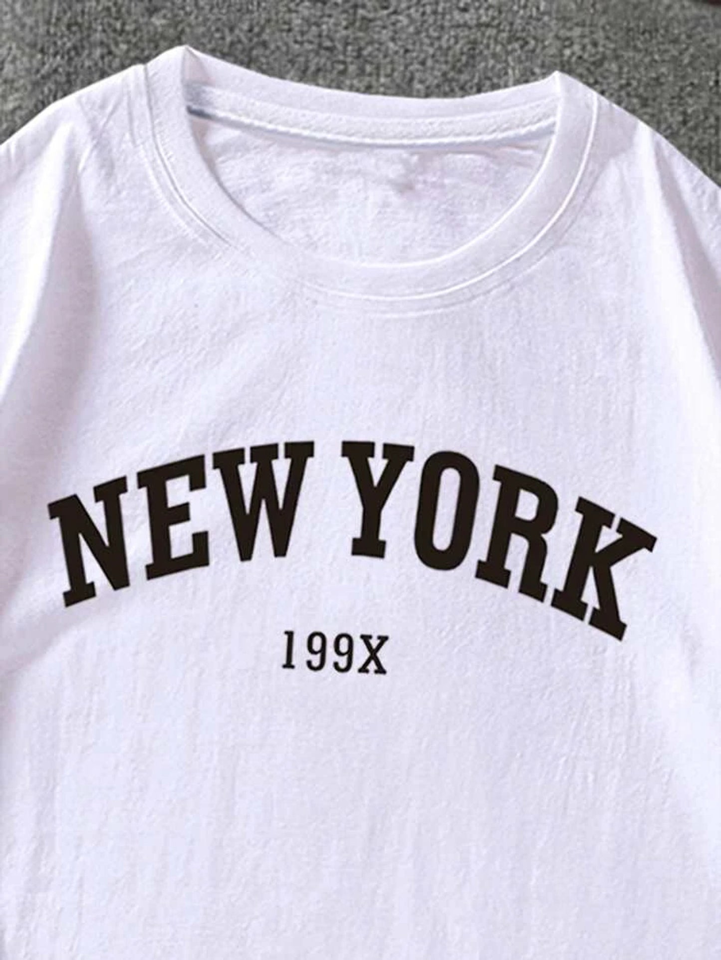 Fifth Avenue New York Printed MIFT199 T-Shirt - White