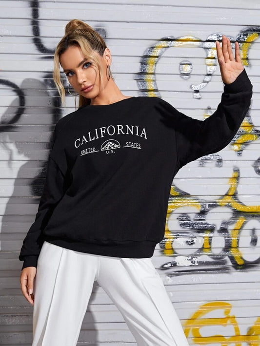 Fifth Avenue DIFT365 California Printed Sweatshirt - Black