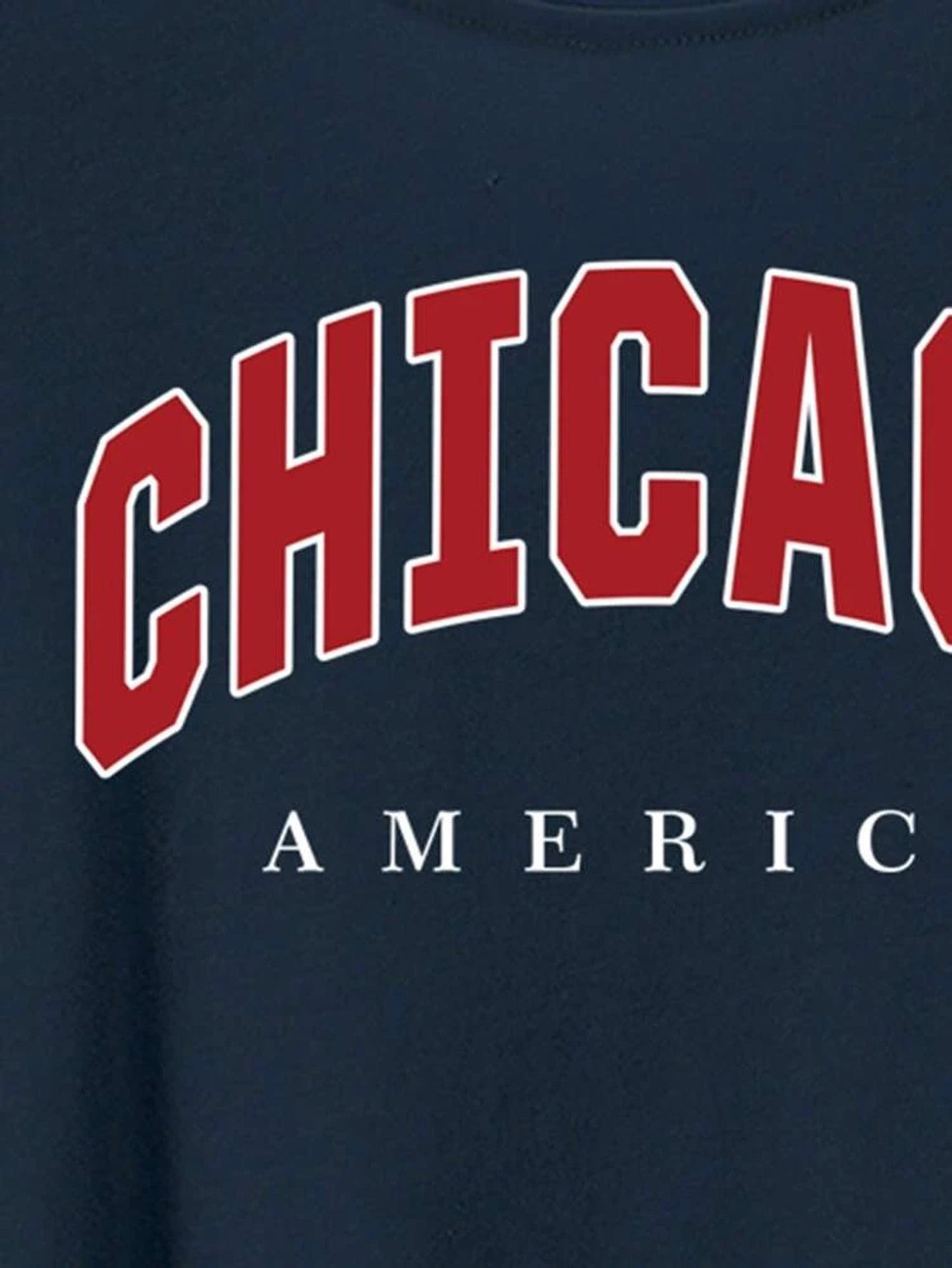 Fifth Avenue Chicago Printed MIFT119 T-Shirt - Navy Blue