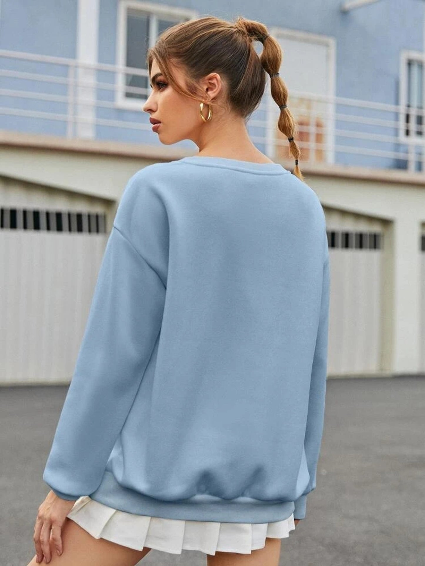 Fifth Avenue DIFT374 Los Angeles Printed Sweatshirt - Blue