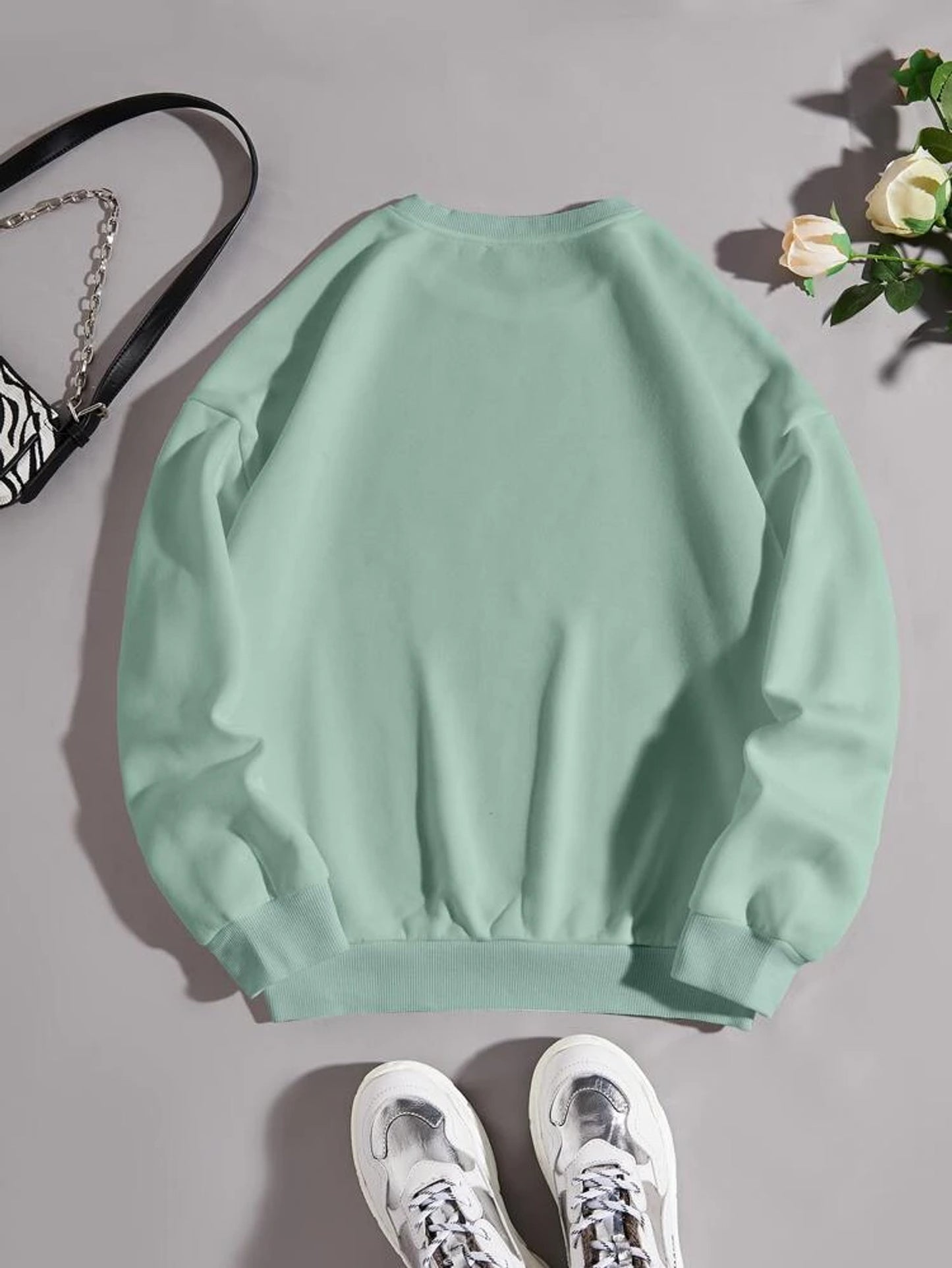 Fifth Avenue DIFT384 Los Angeles Printed Sweatshirt - Mint Green