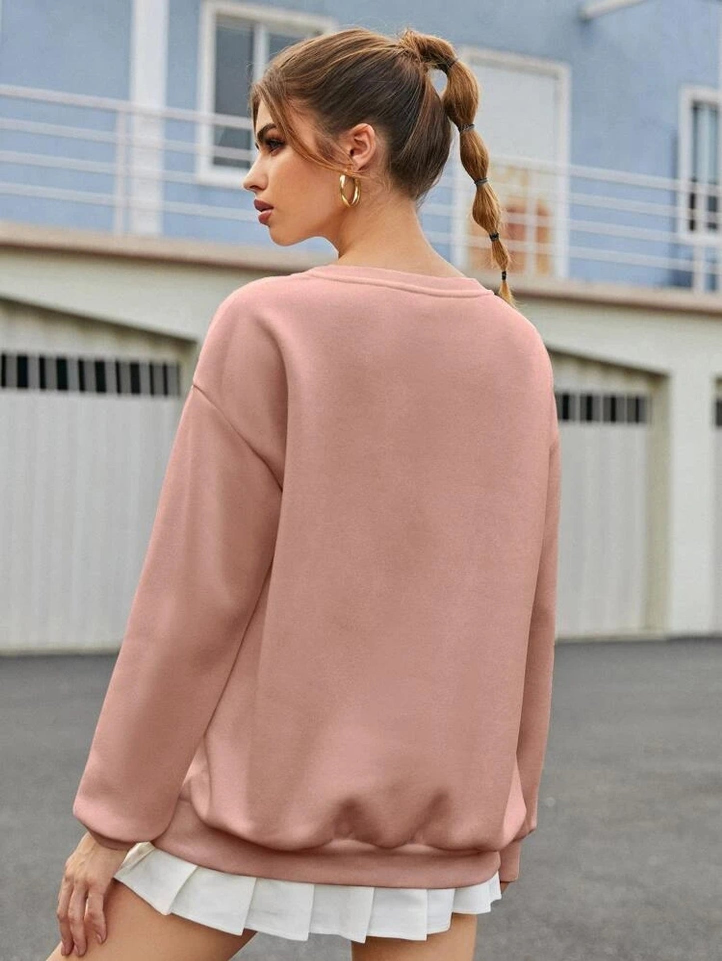 Fifth Avenue DIFT374 Los Angeles Printed Sweatshirt - Pink