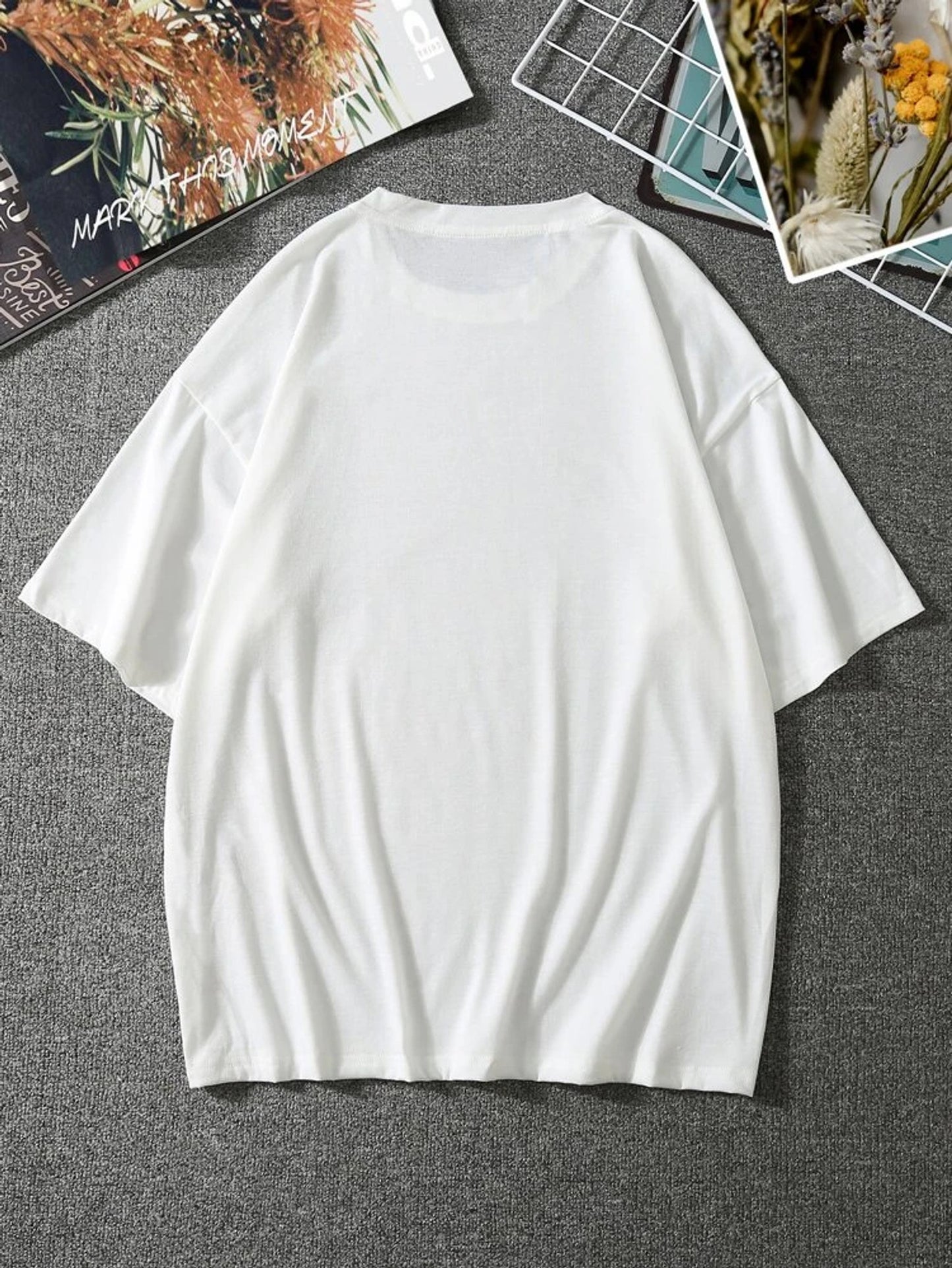 Fifth Avenue Text Stickers Printed MIFT59 T-Shirt - White