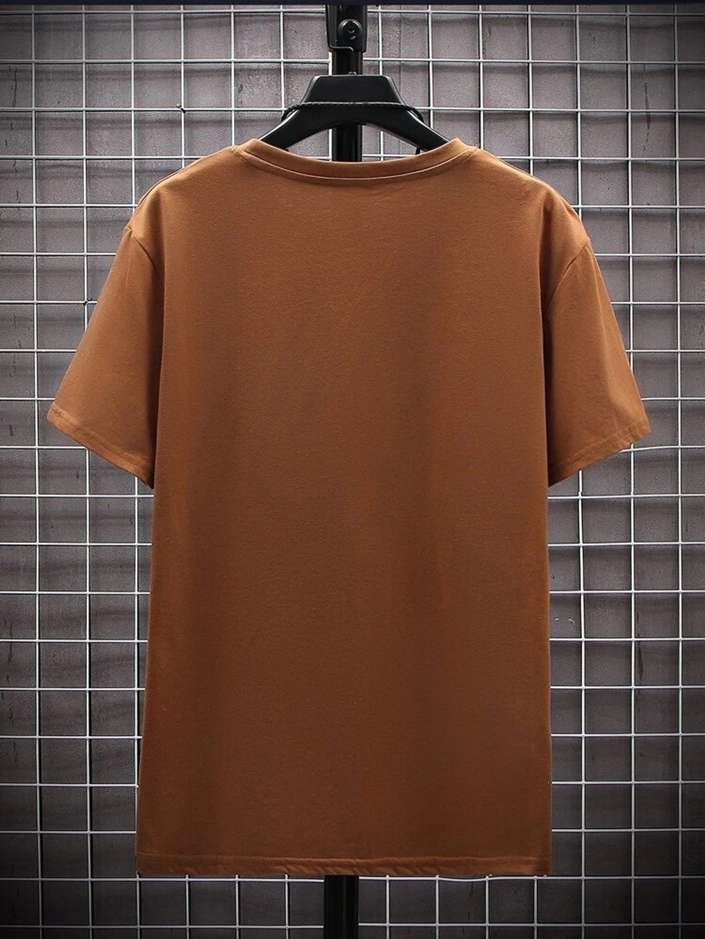 Fifth Avenue Floral Text Printed MIFT100 T-Shirt - Brown