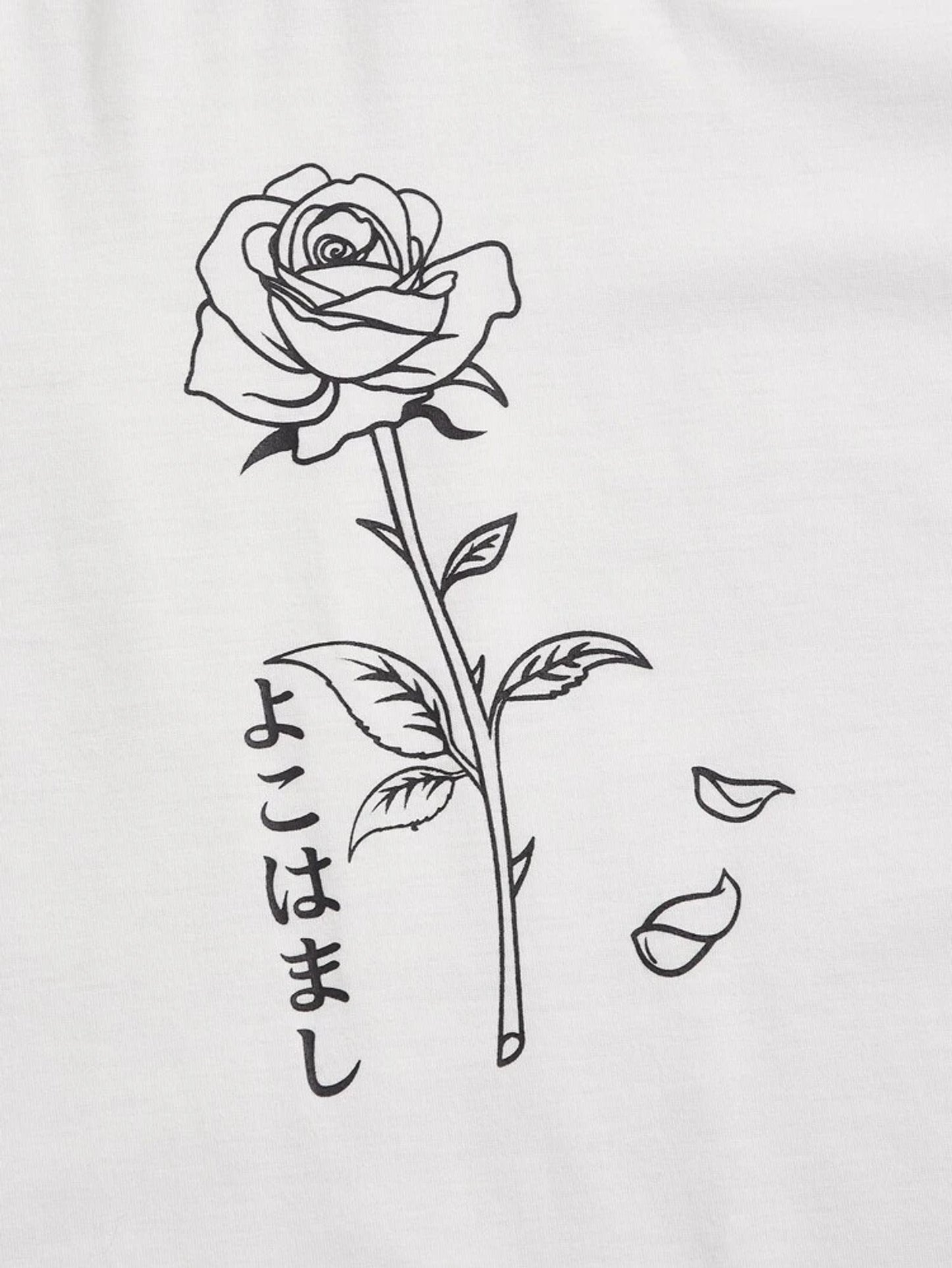 Fifth Avenue Text Floral Printed MIFT38 T-Shirt - White