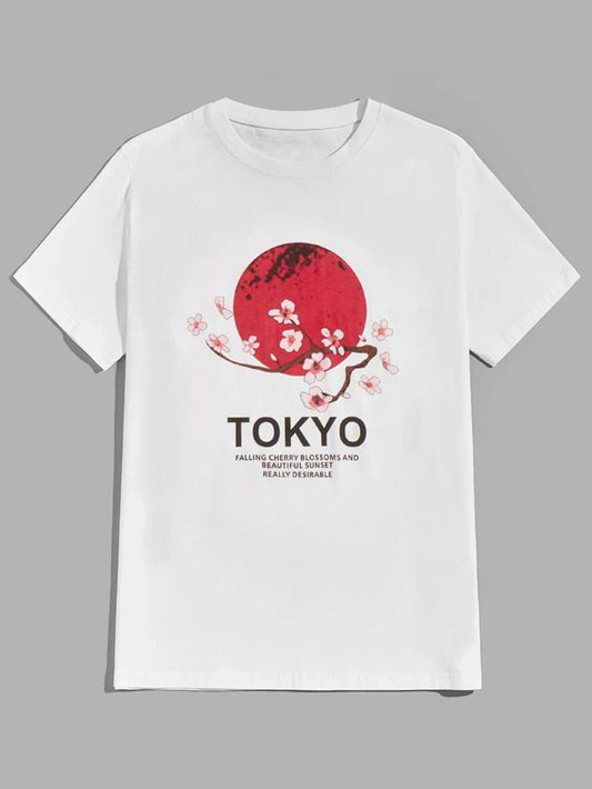 Fifth Avenue Tokyo Tree Printed MIFT57 T-Shirt - White