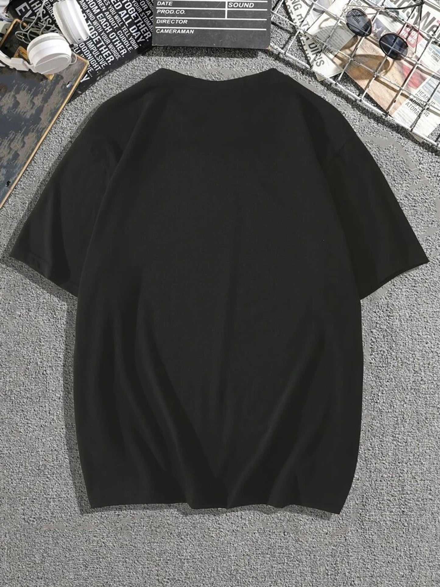 Fifth Avenue Sheep Calling Printed MIFT155 T-Shirt - Black