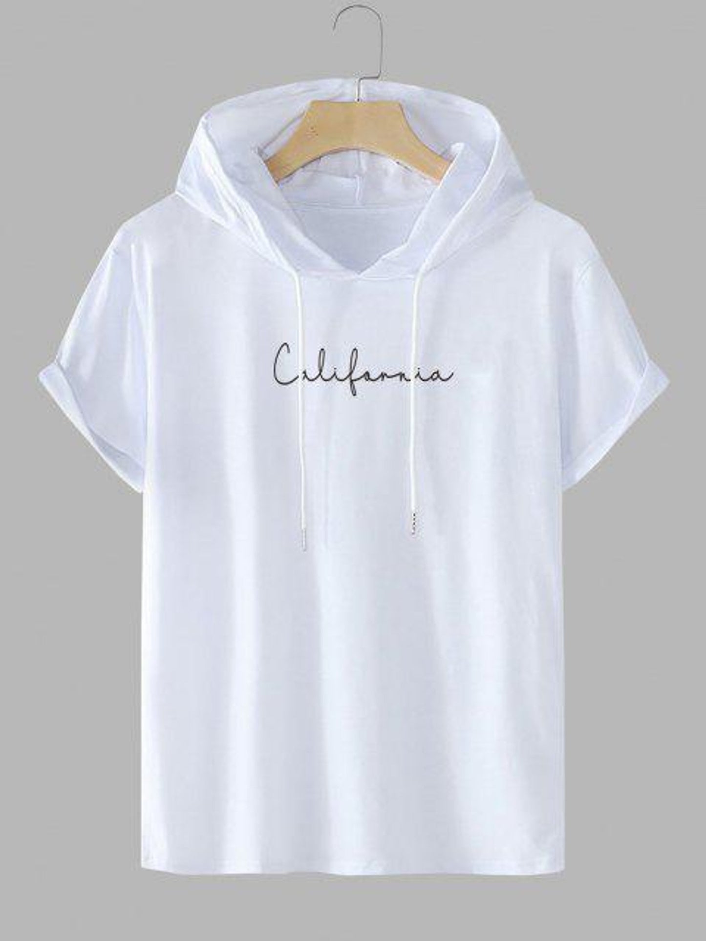 Fifth Avenue California Print MIFT393 Hooded ROKA T-Shirt - White