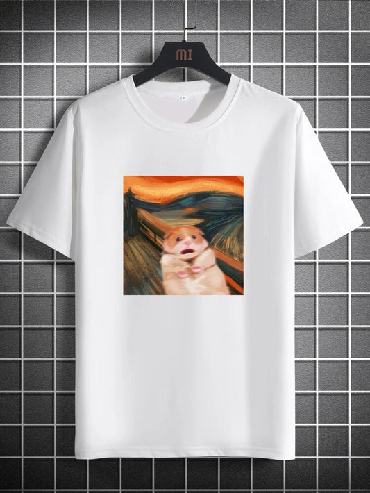 Fifth Avenue Graffiti Printed MIFT195 T-Shirt - White