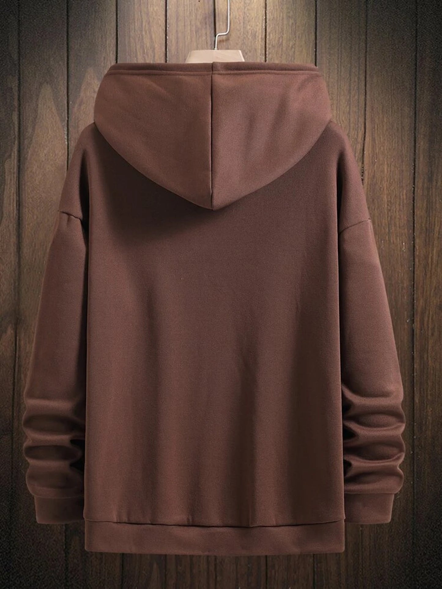 Fifth Avenue Printed Kangaroo Hoodie MIFT298 - Brown