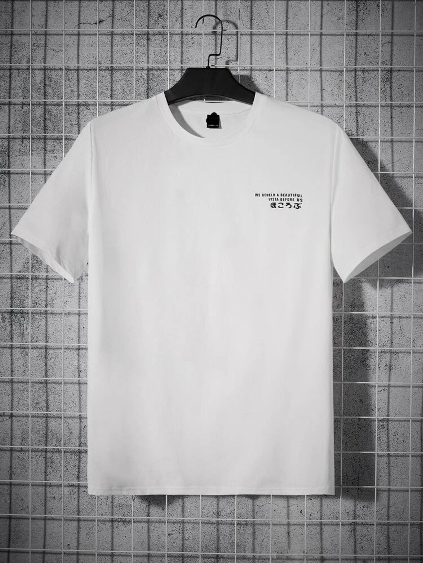 Fifth Avenue Front Back Text Plant Printed MIFT401 T-Shirt - White