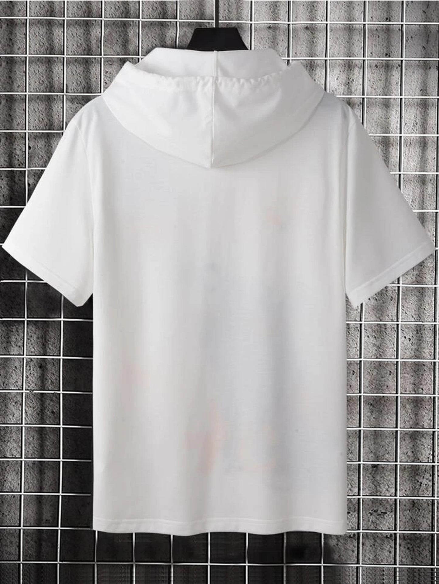 Fifth Avenue Paint Splatter Print MIFT417 Hooded ROKA T-Shirt - White