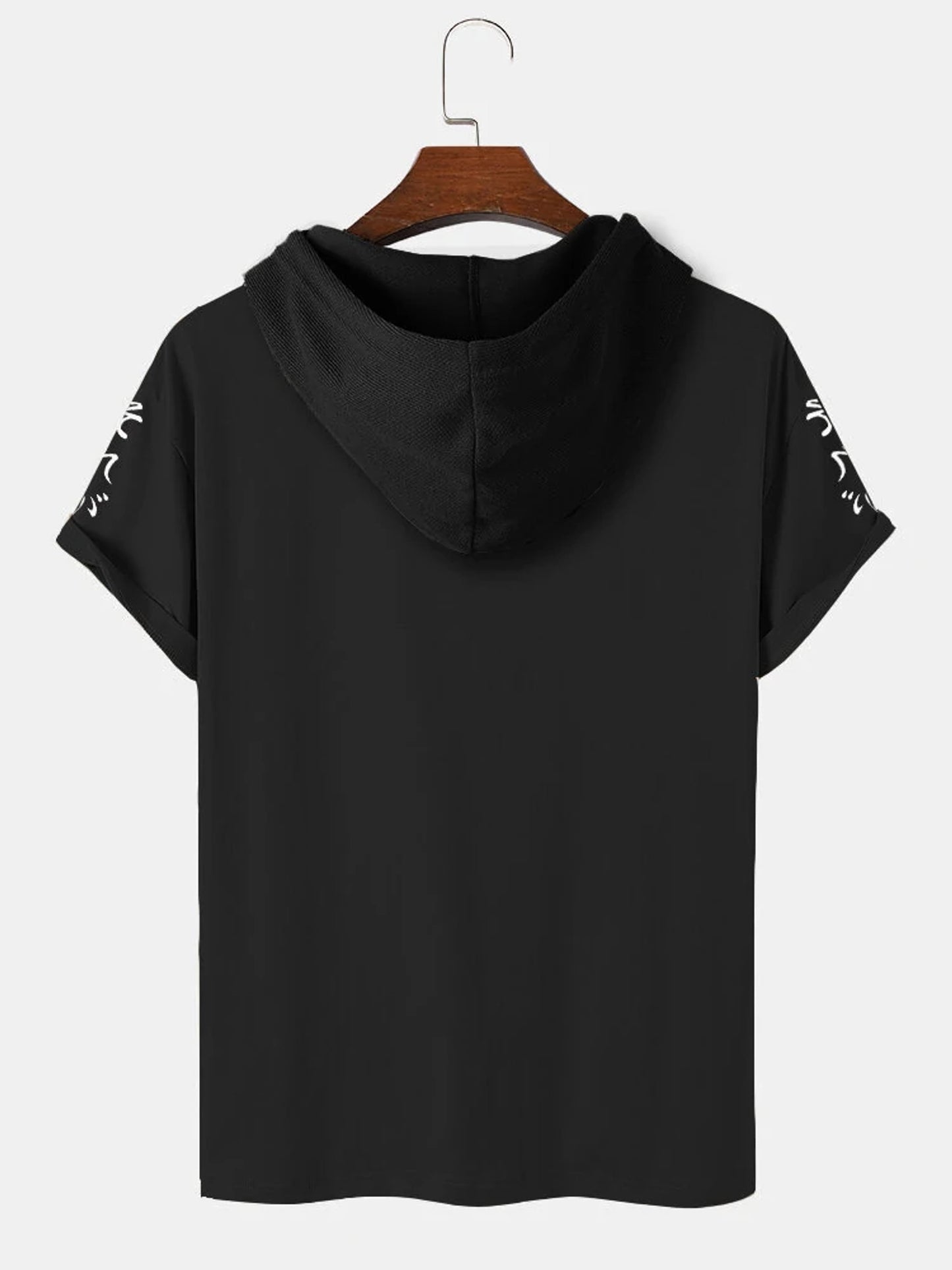 Fifth Avenue Sunset Print MIFT404 Hooded ROKA T-Shirt - Black