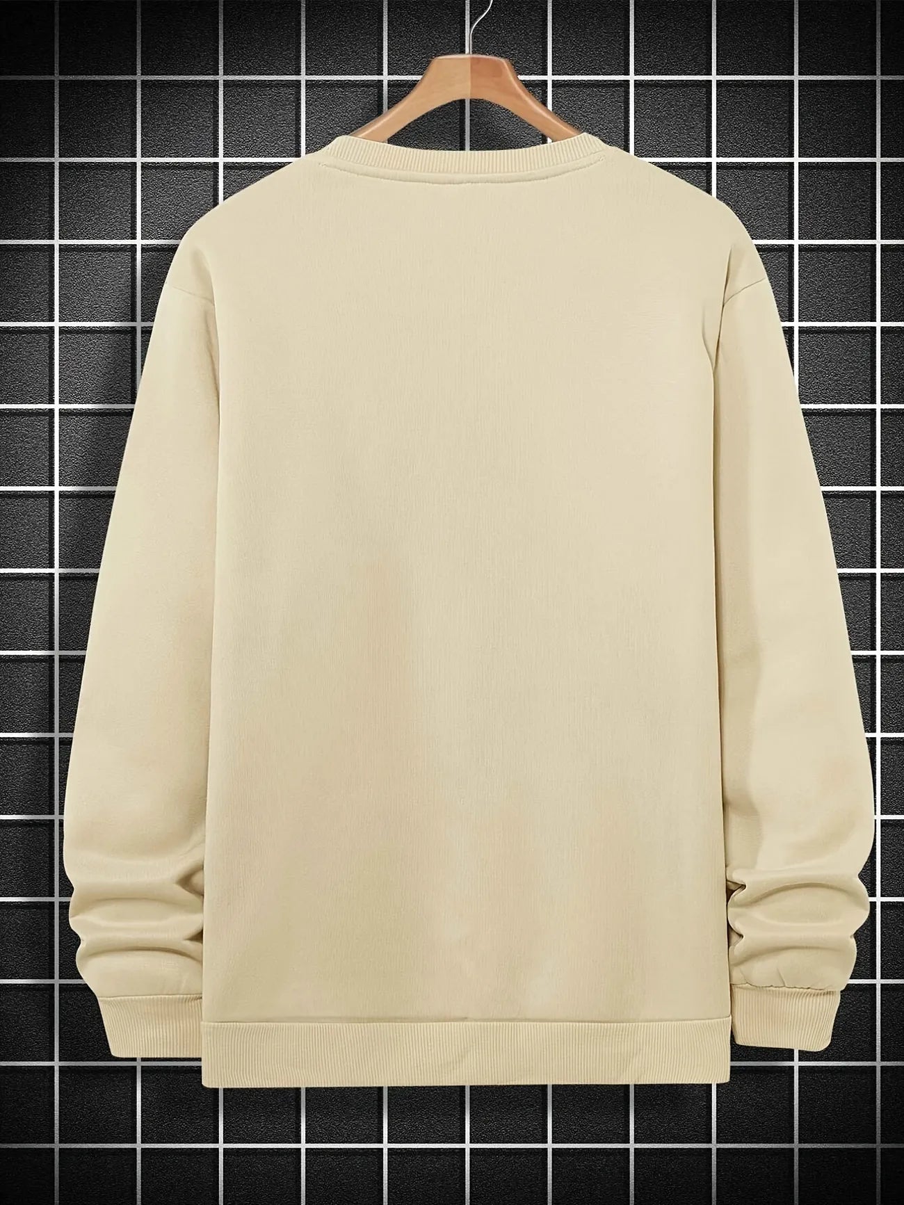 Mens Printed Sweatshirt - MIRPWS38 - Cream