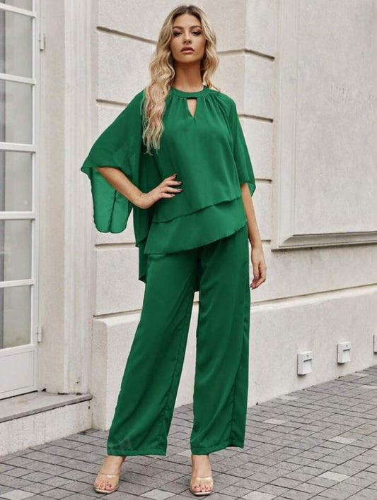 Fifth Avenue Womens Stitched West Co Ord FAWOMCS6 - Green