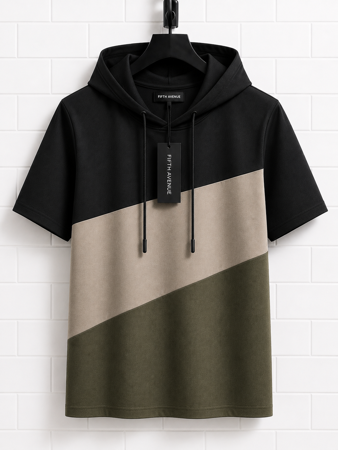 Fifth Avenue Mens Hooded T-Shirt S26TS7