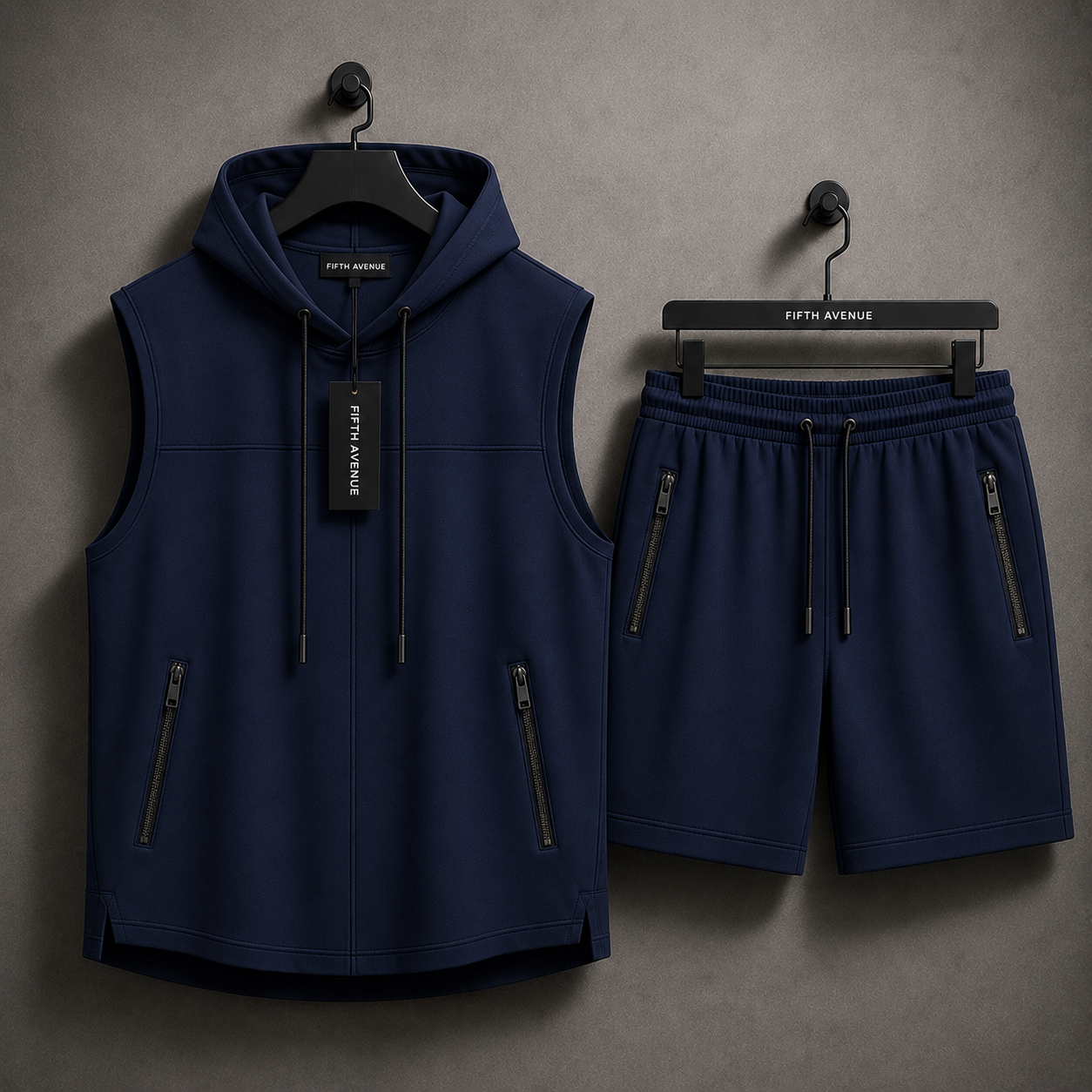 Fifth Avenue Mens T-Shirt Shorts Set - FAMTSS3