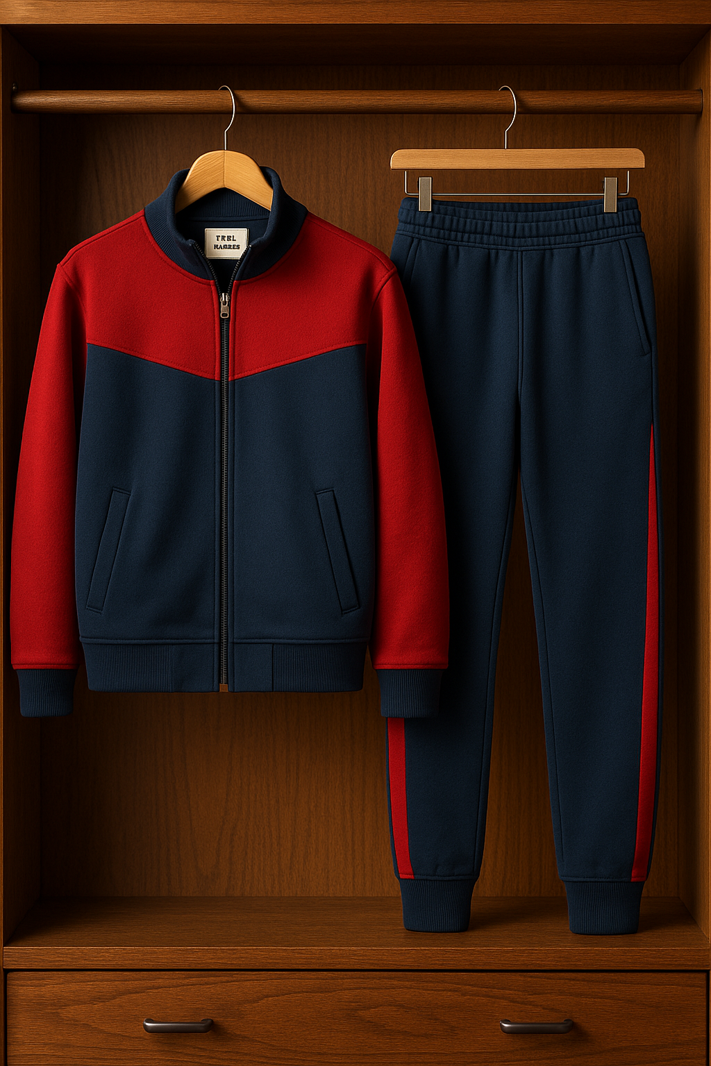 Fifth Avenue Mens Jacket and Pants Set FAMJAPNS17 - Navy Blue