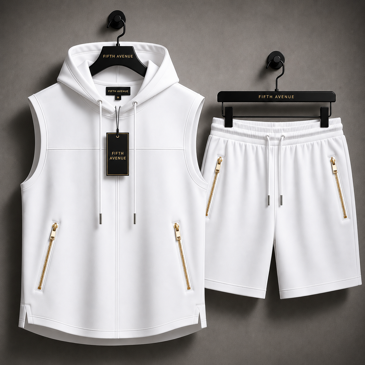 Fifth Avenue Mens T-Shirt Shorts Set - FAMTSS5