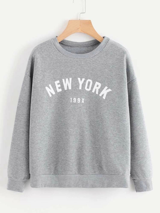 Fifth Avenue DIFT79 New York 199x Printed Sweatshirt - Grey