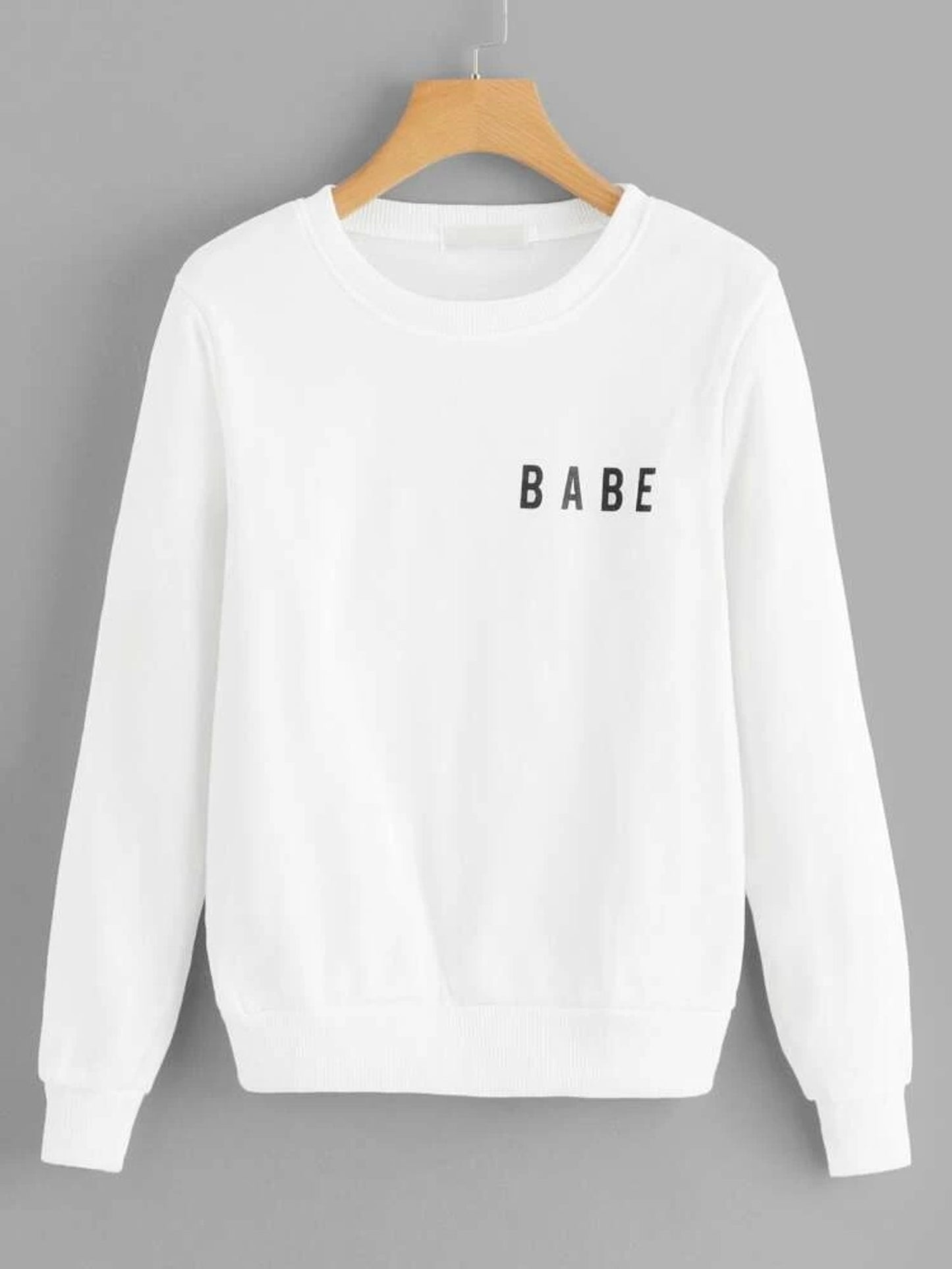 Fifth Avenue DIFT15 Babe Pocket Printed Sweatshirt - White