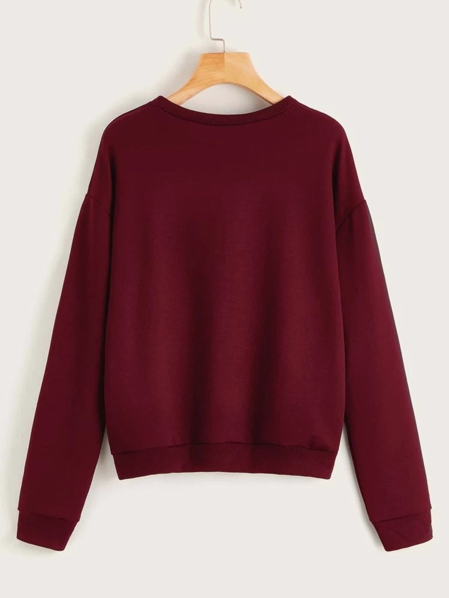 Fifth Avenue DIFT18 Hand Heart Printed Sweatshirt - Maroon