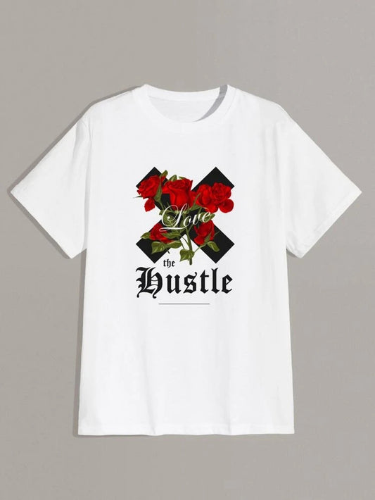 Fifth Avenue Hustle Floral Printed MIFT46 T-Shirt - White