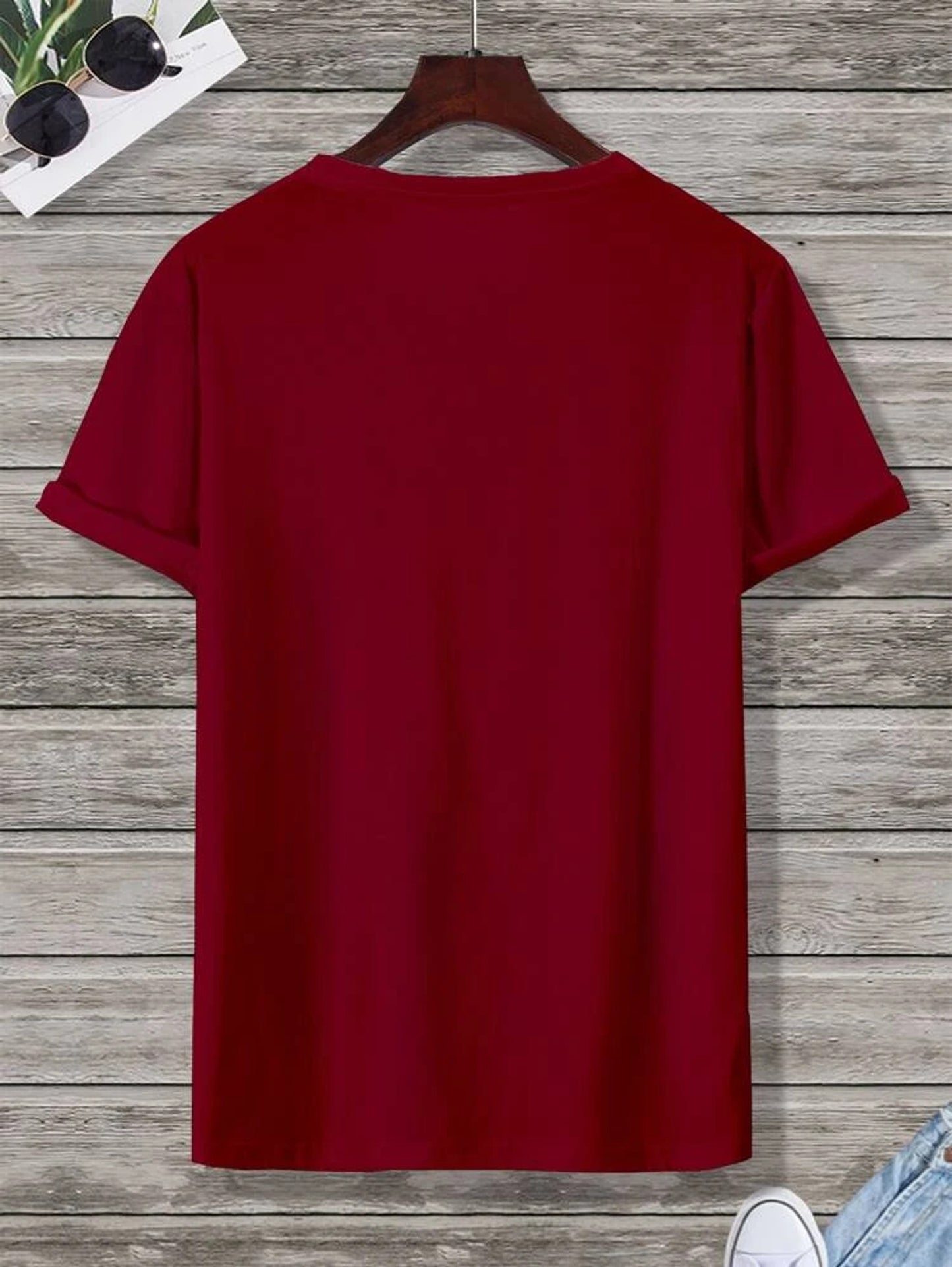 Fifth Avenue Chicago Printed MIFT119 T-Shirt - Maroon