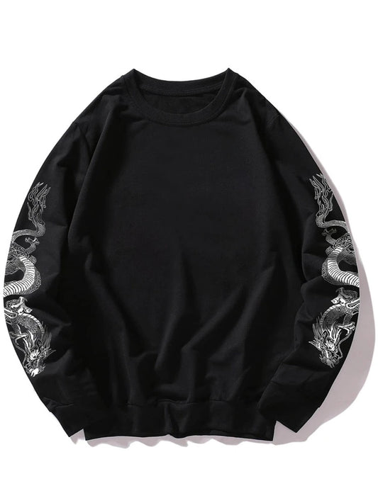 Fifth Avenue Mens Printed Sweatshirt MIFT255 - Black