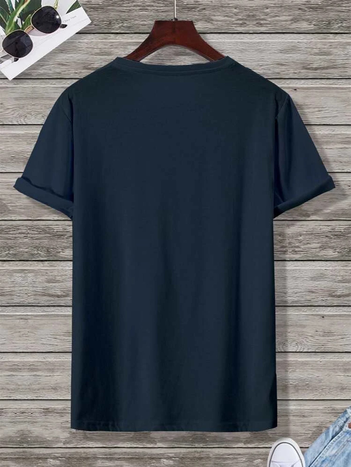 Fifth Avenue Chicago Printed MIFT119 T-Shirt - Navy Blue