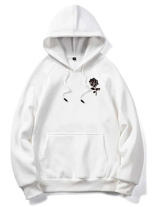 Fifth Avenue Printed Kangaroo Hoodie MIFT284 - White