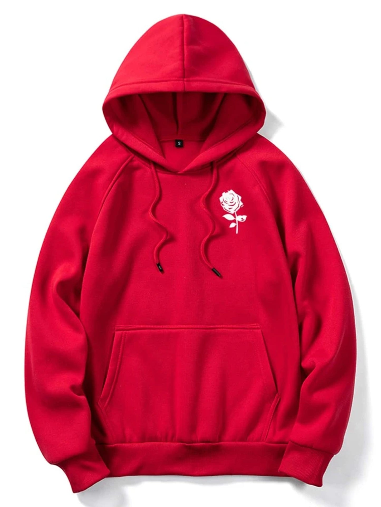 Fifth Avenue Printed Kangaroo Hoodie MIFT284 - Red