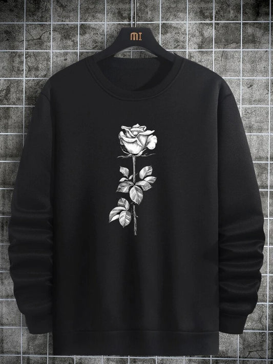 Fifth Avenue Mens Printed Sweatshirt MIFT261 - Black