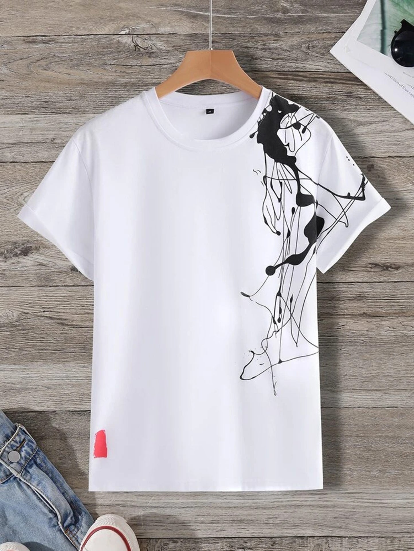 Fifth Avenue Paint Printed MIFT47 T-Shirt - White