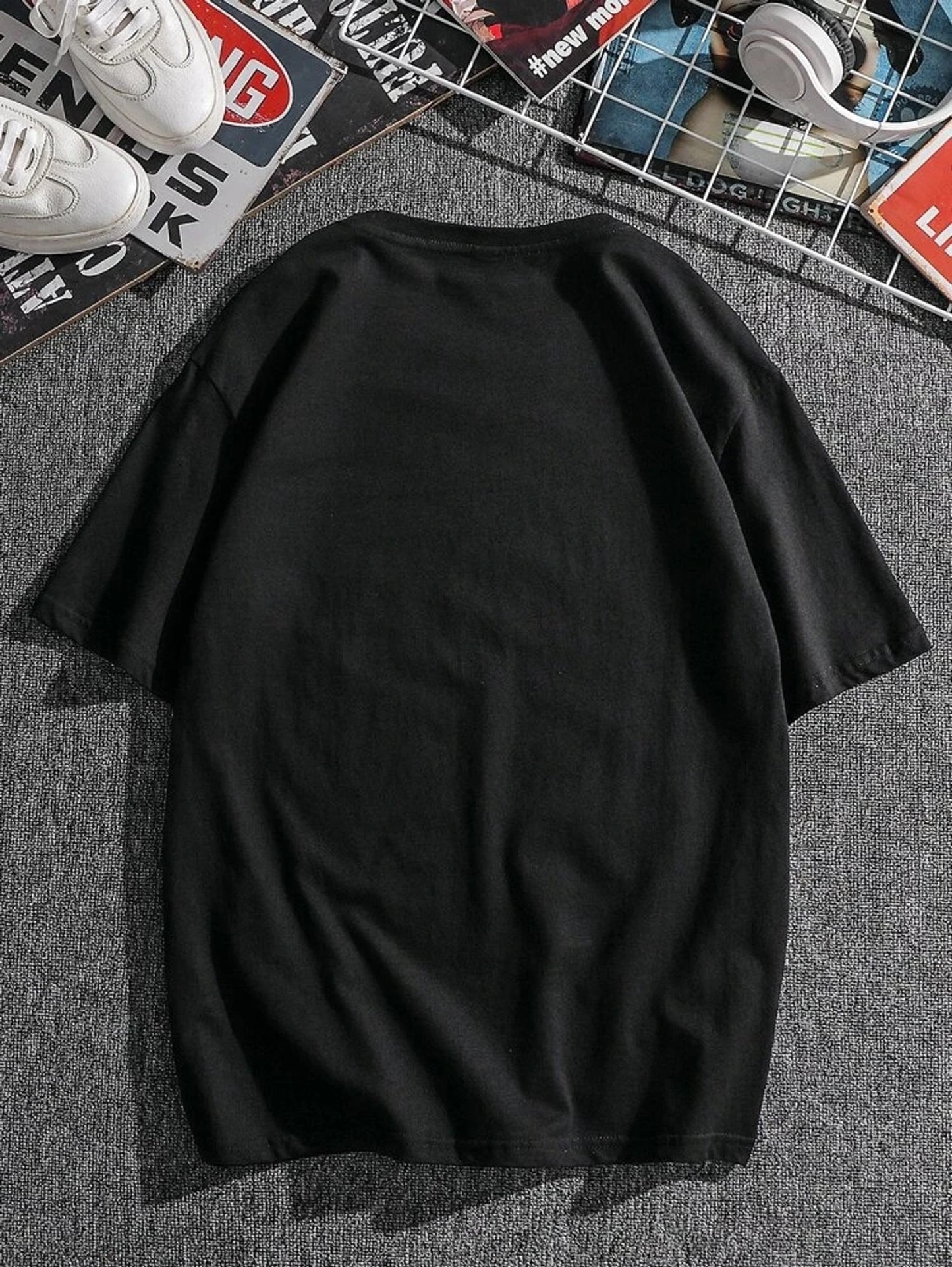 Fifth Avenue Thunder Person Printed MIFT101 T-Shirt - Black