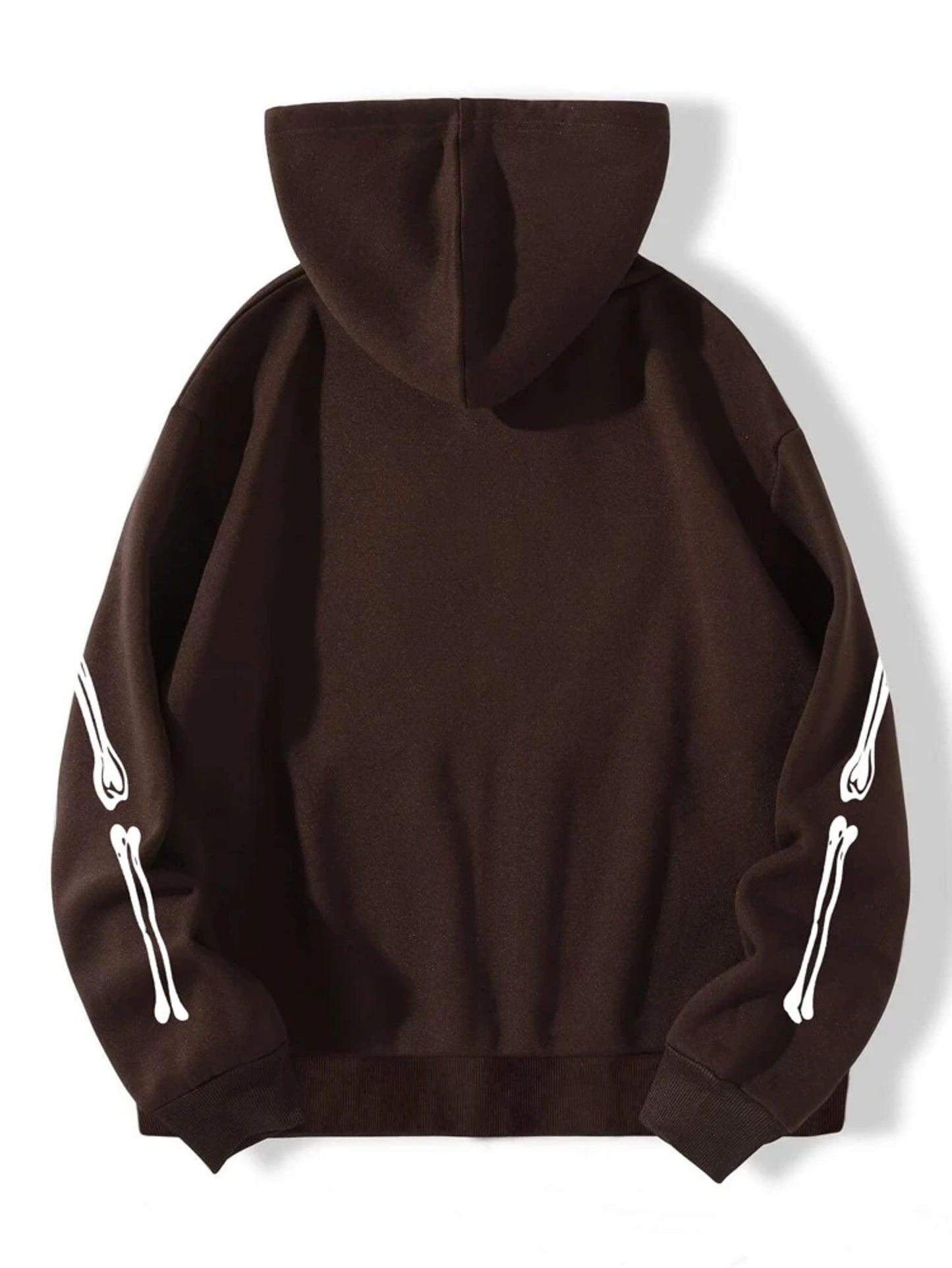 Fifth Avenue Printed Zip Hoodie MIFT283 - Brown