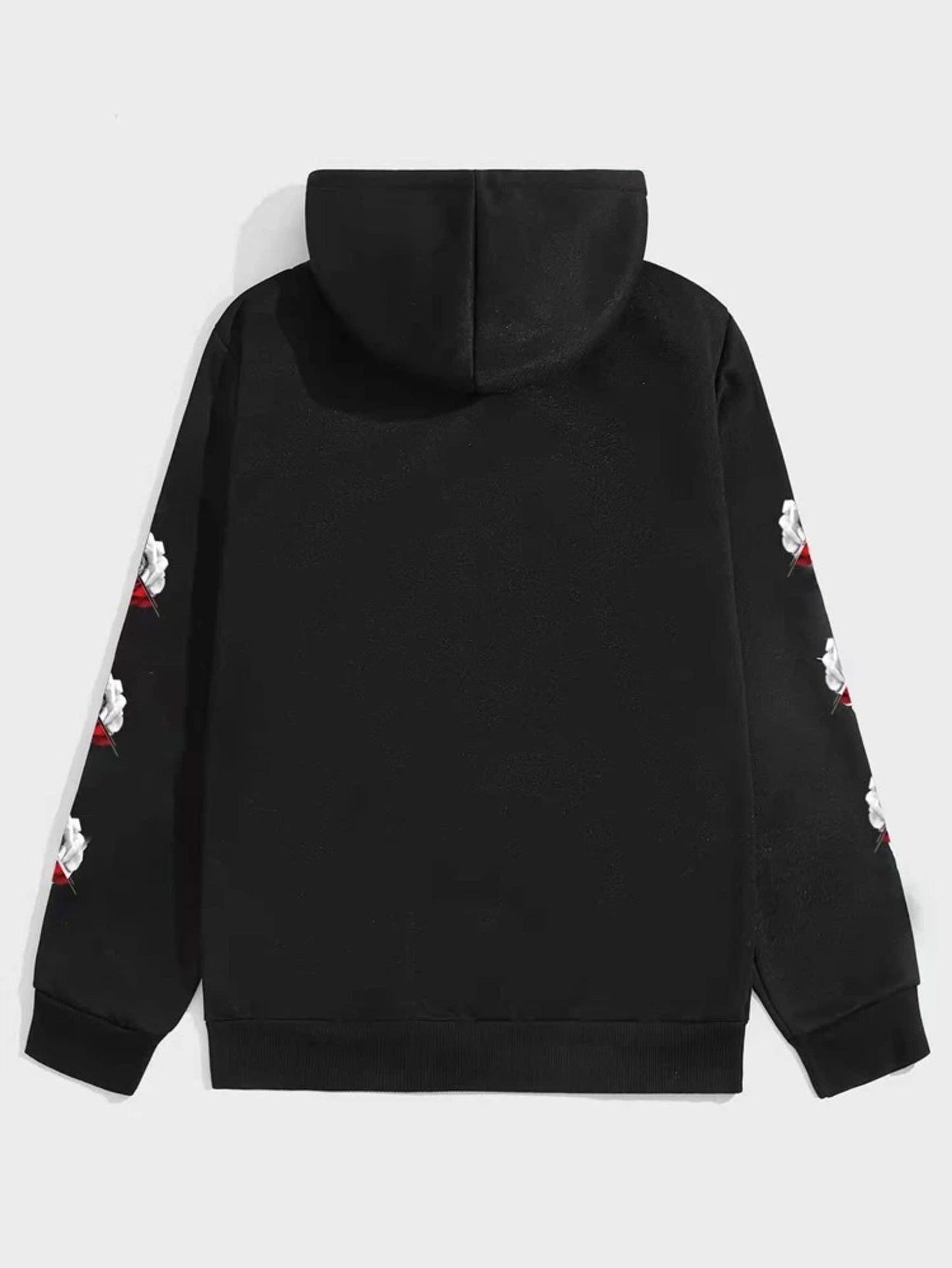 Fifth Avenue Printed Kangaroo Hoodie MIFT277 - Black