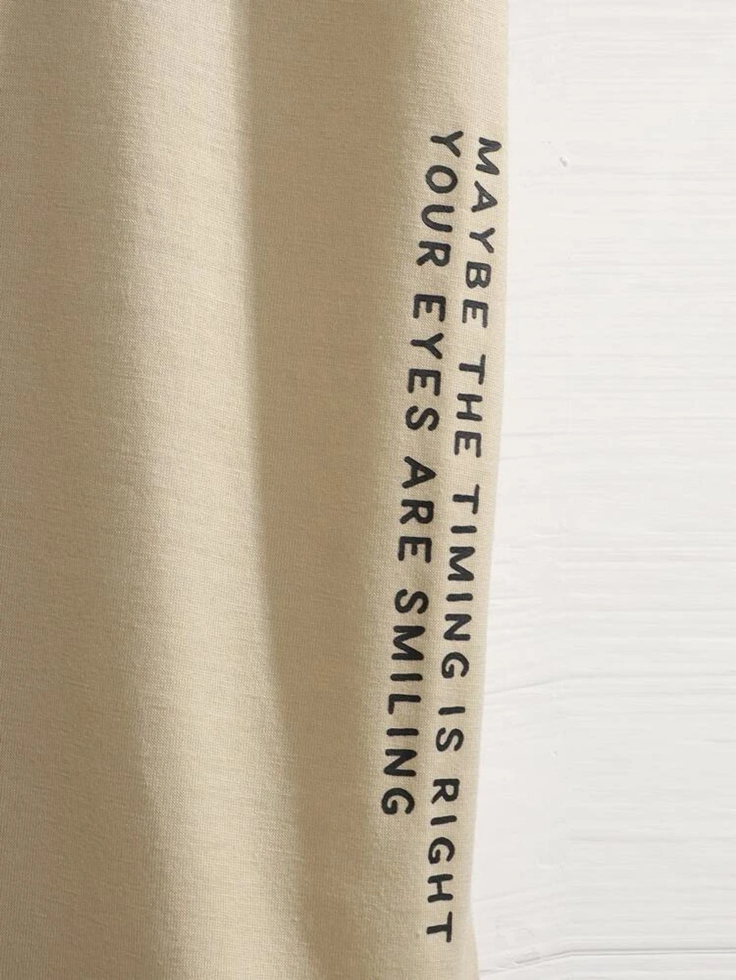 Fifth Avenue Cards Text Printed MIFT97 T-Shirt - Cream