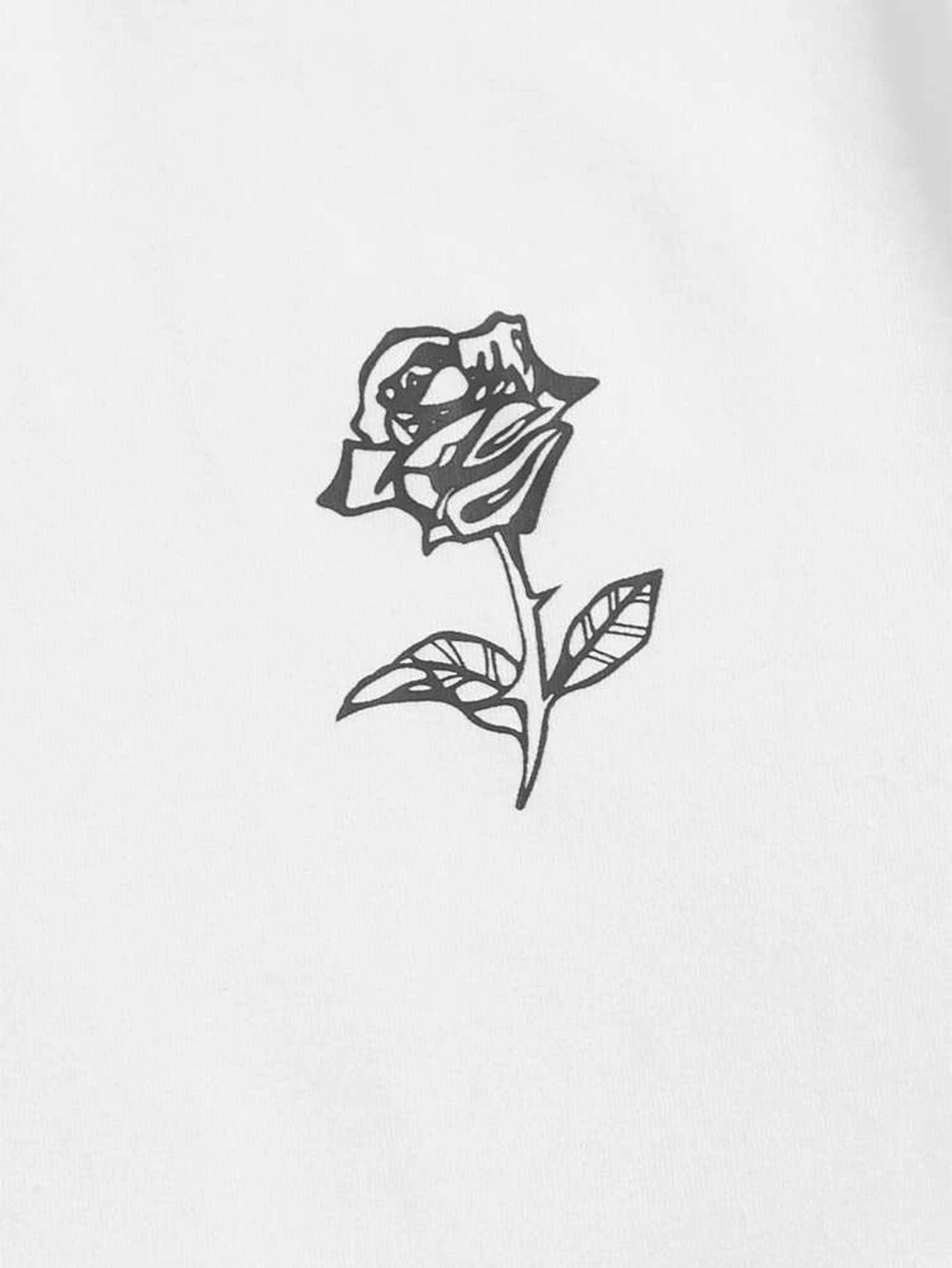 Fifth Avenue Pocket Rose Printed MIFT19 T-Shirt - White