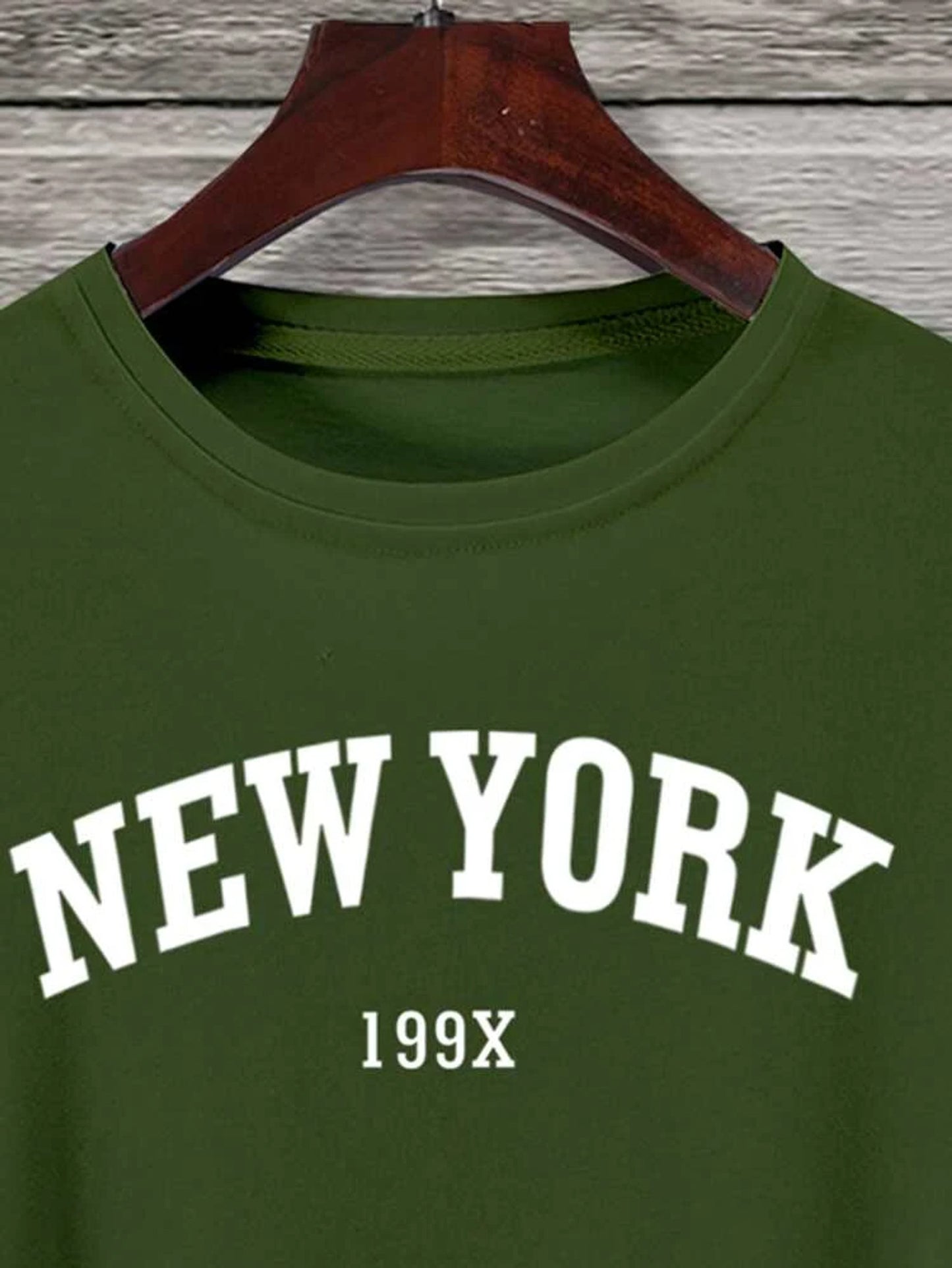 Fifth Avenue New York Printed MIFT199 T-Shirt - Army Green