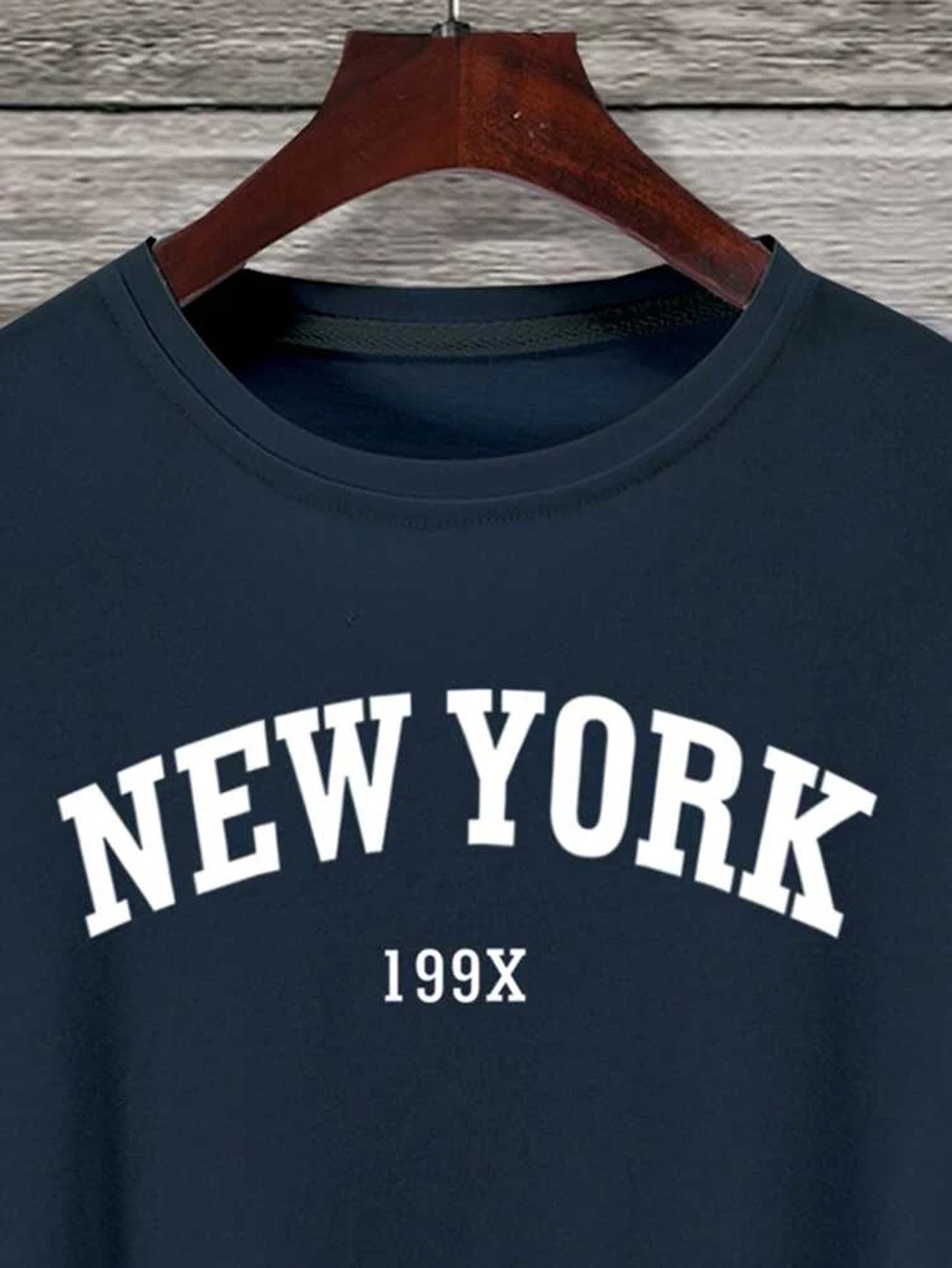 Fifth Avenue New York Printed MIFT199 T-Shirt - Navy Blue