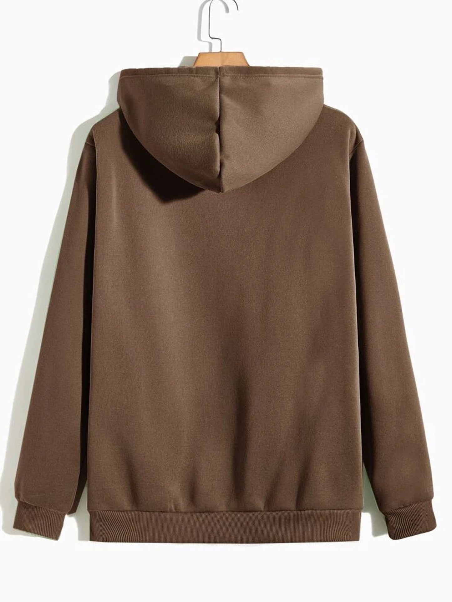 Fifth Avenue Printed Kangaroo Hoodie MIFT267 - Brown