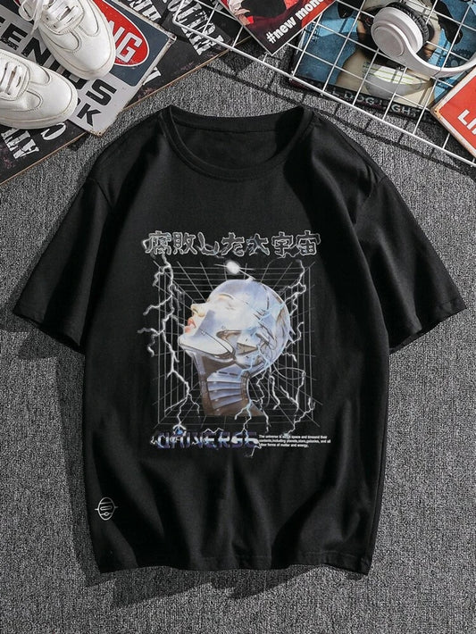 Fifth Avenue Thunder Person Printed MIFT101 T-Shirt - Black