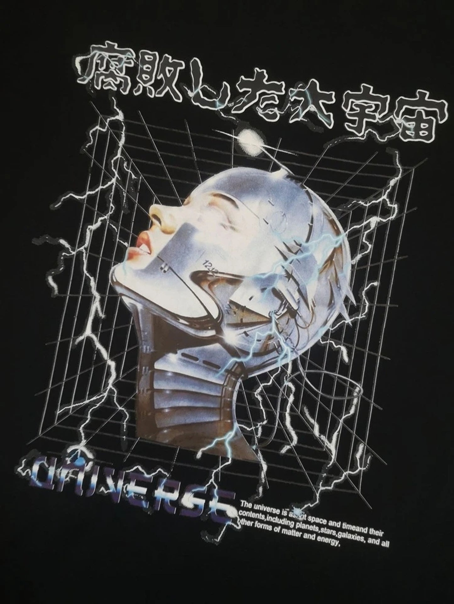 Fifth Avenue Thunder Person Printed MIFT101 T-Shirt - Black