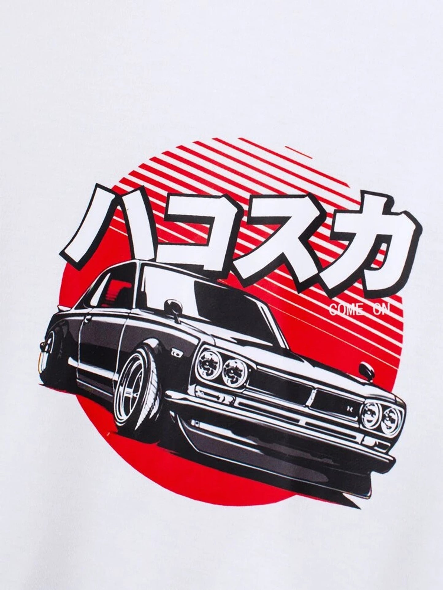 Fifth Avenue Japanese Car Printed MIFT67 T-Shirt - White