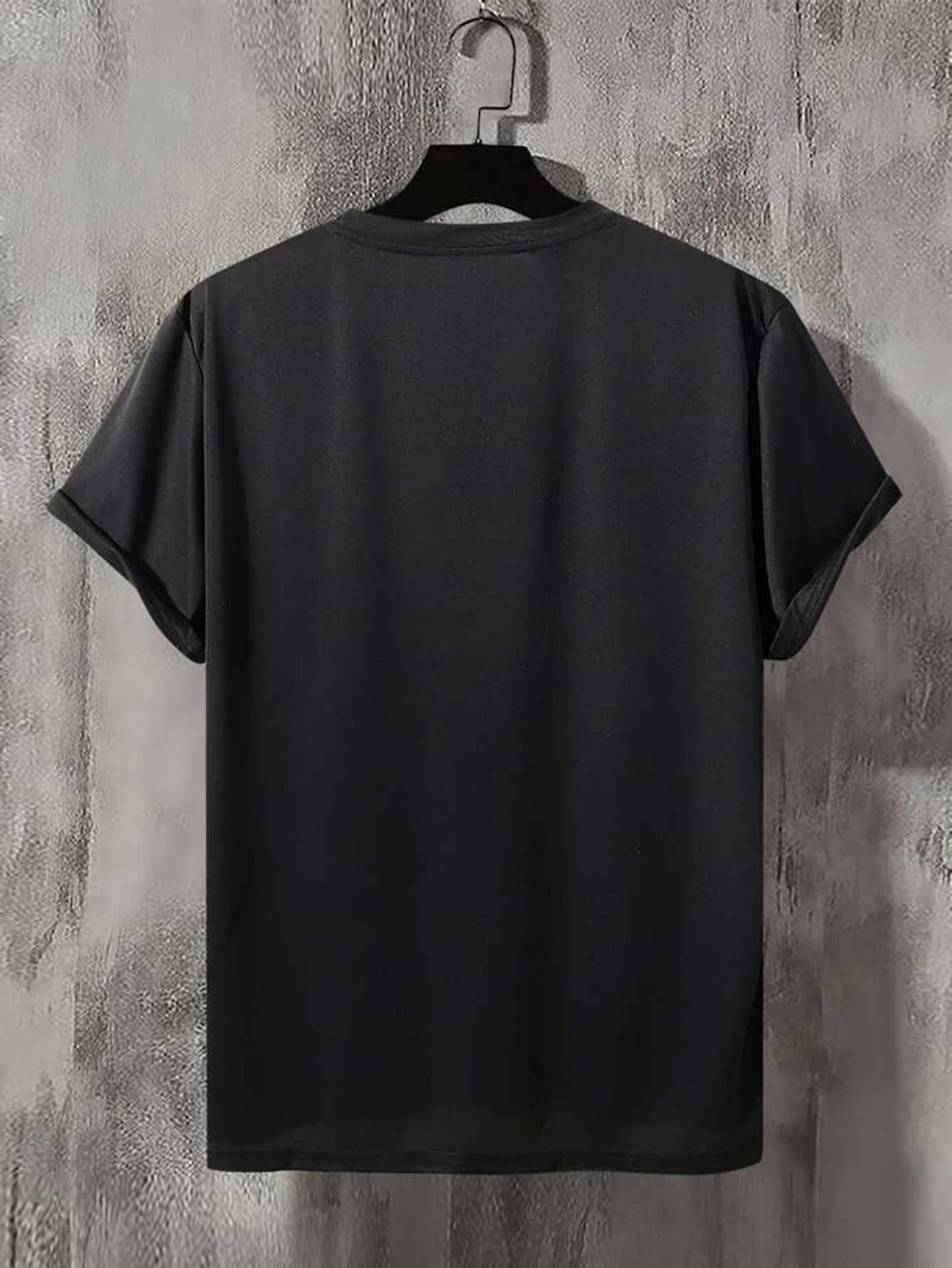 Fifth Avenue Mountain Waves Printed MIFT103 T-Shirt - Black